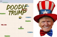 PLay Doodle Jump Trump now!